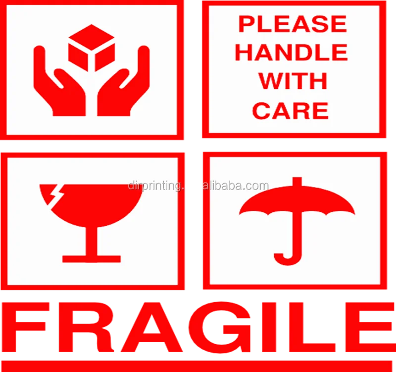 fragile sticker handle with care shipping labels self adhesive stickers