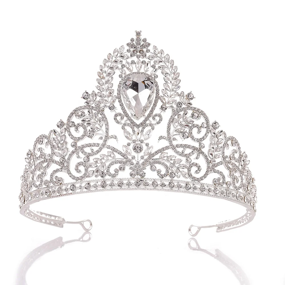 Wholesale New Tiaras And Crowns Wedding Hair Accessories Jewelry Set