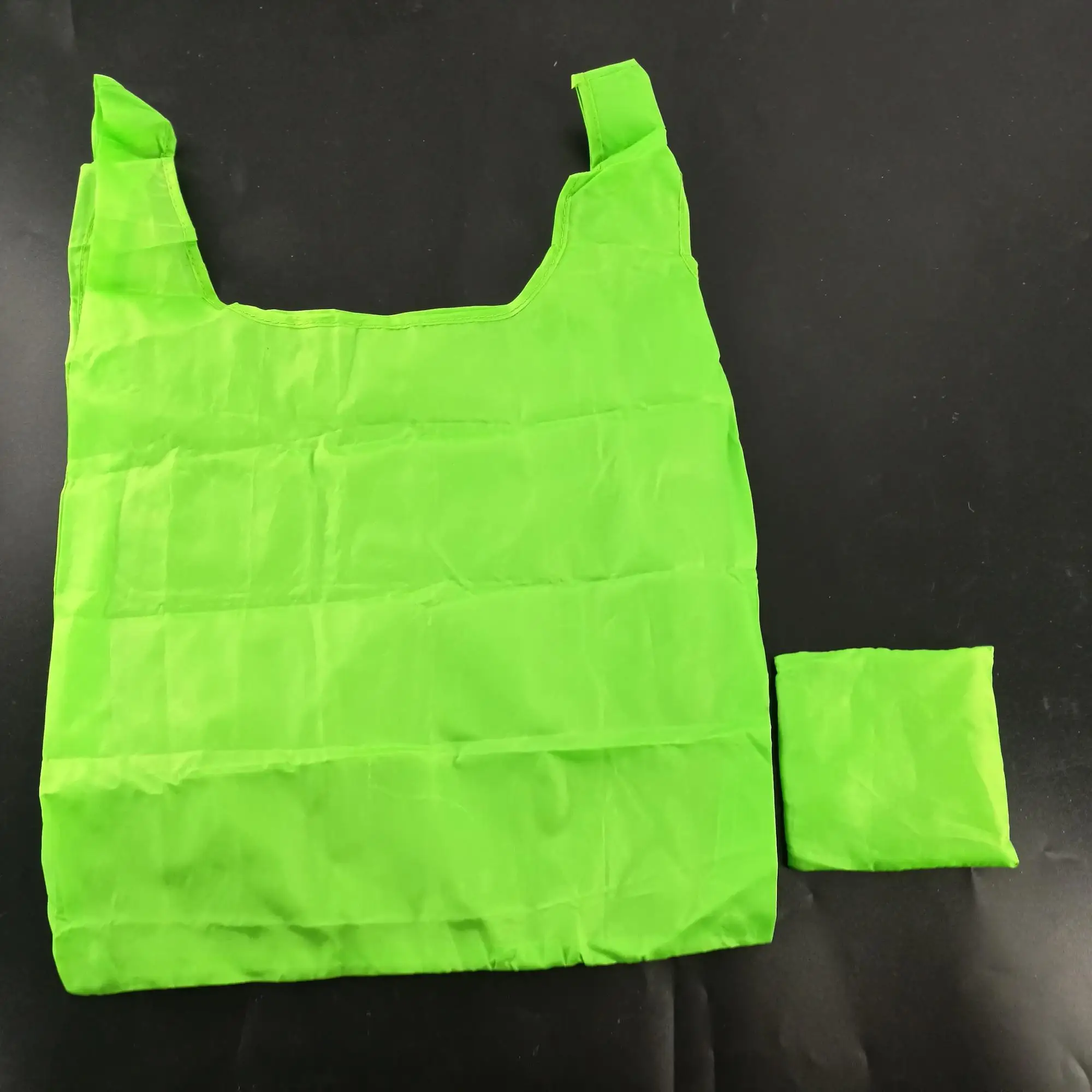 Recycled Foldable Nylon Polyester Tote Bag With Logos Polyester