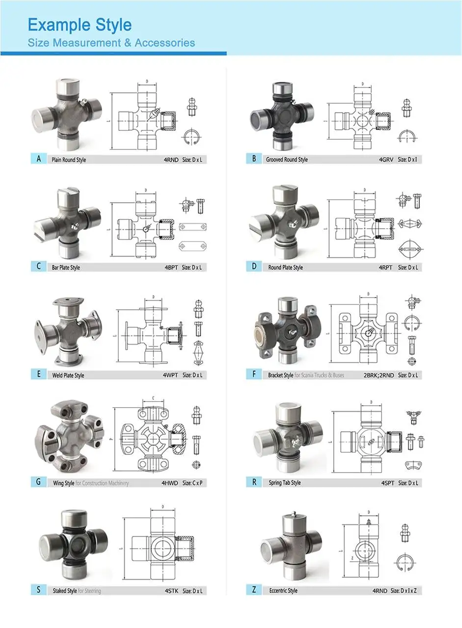 Universal Joint Bearing 5-153x(gu 1000) Size Cross Joint - Buy Size