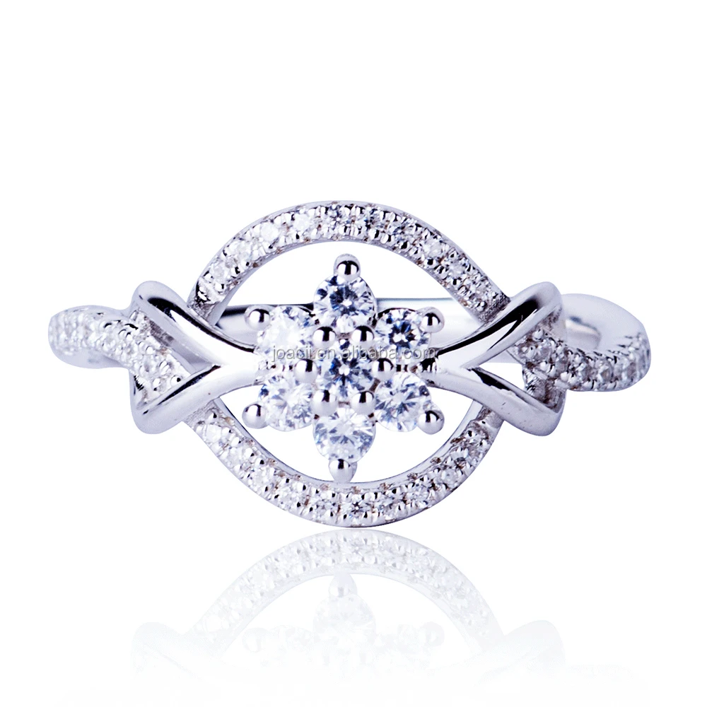 Joacii Silver Engagement Fashional Finger Ring For Women With Vergoldeter Schmuck