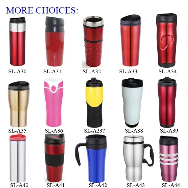 Stainless Steel Vacuum Flask Thermos And Travel Mugs Gift Set With