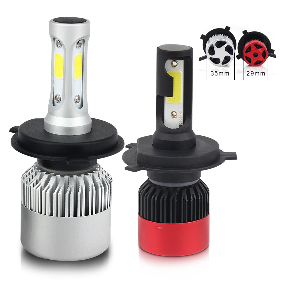 Car Accessories 16000 Lumen Led Headlight 100w S2 4 Sides Car H4 Led ...