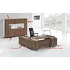 Cheap modular office computer desk workstation with file cabinet