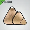 60cm 2 in 1gold silver Portable triangle Studio Photo reflector Collapsible Photographic Light Reflector with Carrying Bag