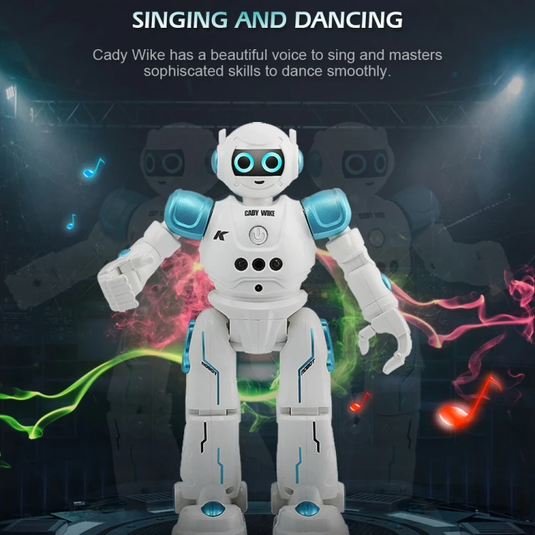 JJR/C R11 CADY WIKE Waling Sliding Robot Smart Touch Control Robot with LED Light,