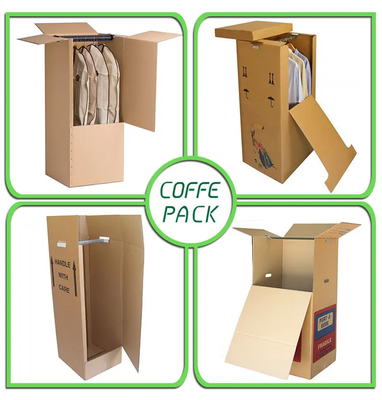 Moving Box Customized Hard Duty Carton Clothing Box Packaging Clothes