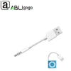 Top Spplier 3.5mm Jack to USB 2.0 Data Sync Charger Transfer Audio Adapter Cable cord for Apple iPod Shuffle 3rd 4th 5th 6th