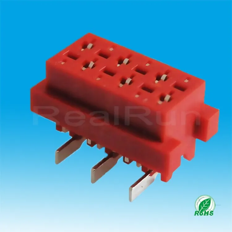 1.27mm Red Idc Socket Micro Match Idc 8 Pin Smt Connector Buy Micro