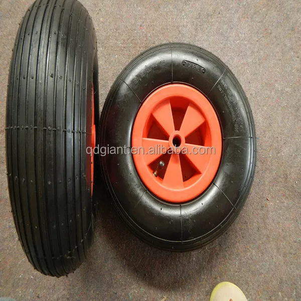 Plastic rim air wheel for garden wheelbarrow 3.50-6