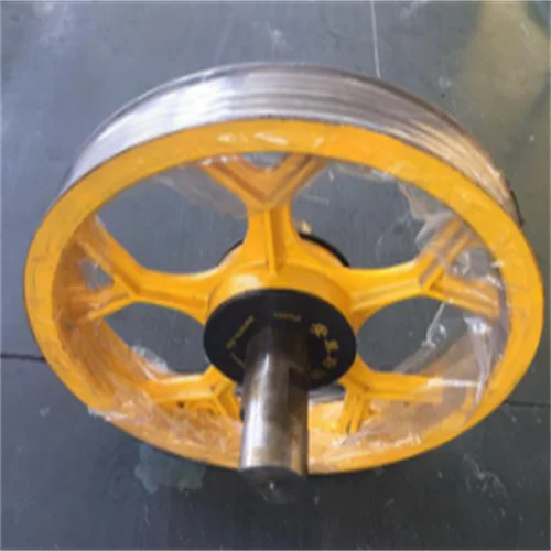 cast iron high quality guide pulley elevator wheels with elevator spare parts