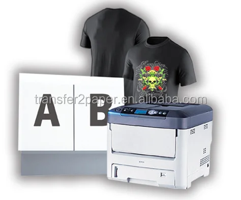 RhinoDark Laser Transfer Paper - Trim Free Paper for White Toner Printers