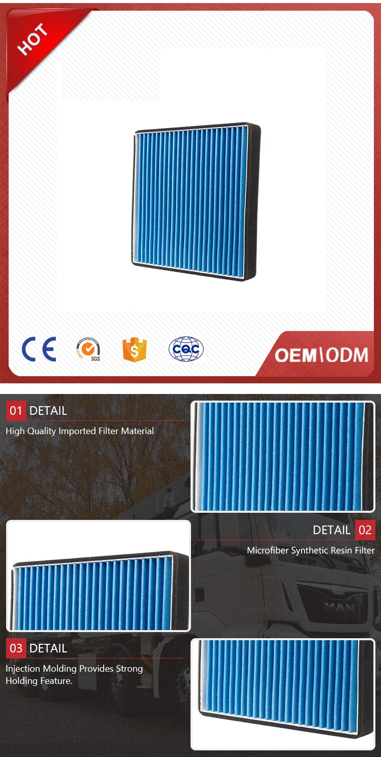 Environment friendly products 97133-2D200 Car cabin air filter