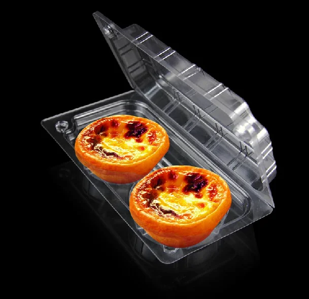 Available Clear Plastic Egg Tart Tray With 6 Compartments Food Grade