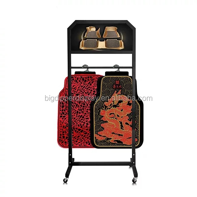 Bddcar42 Wholesale Metal Floor Mat Display/ Car Shop Mat Display Stand