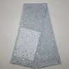 African tulle lace fabric with sequins for garment