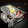 Customized brand home textile store design display cabinet boutiques retail shopping mall display stand showcase manufacturer