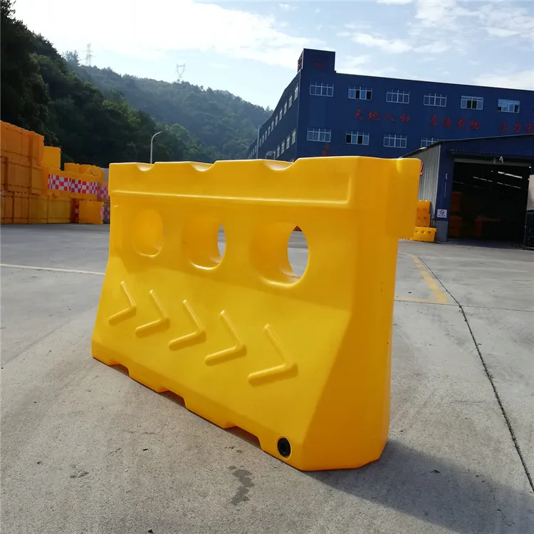 Yellow Plastic Road Traffic Safety Barrier Water Filled Barrier, View ...