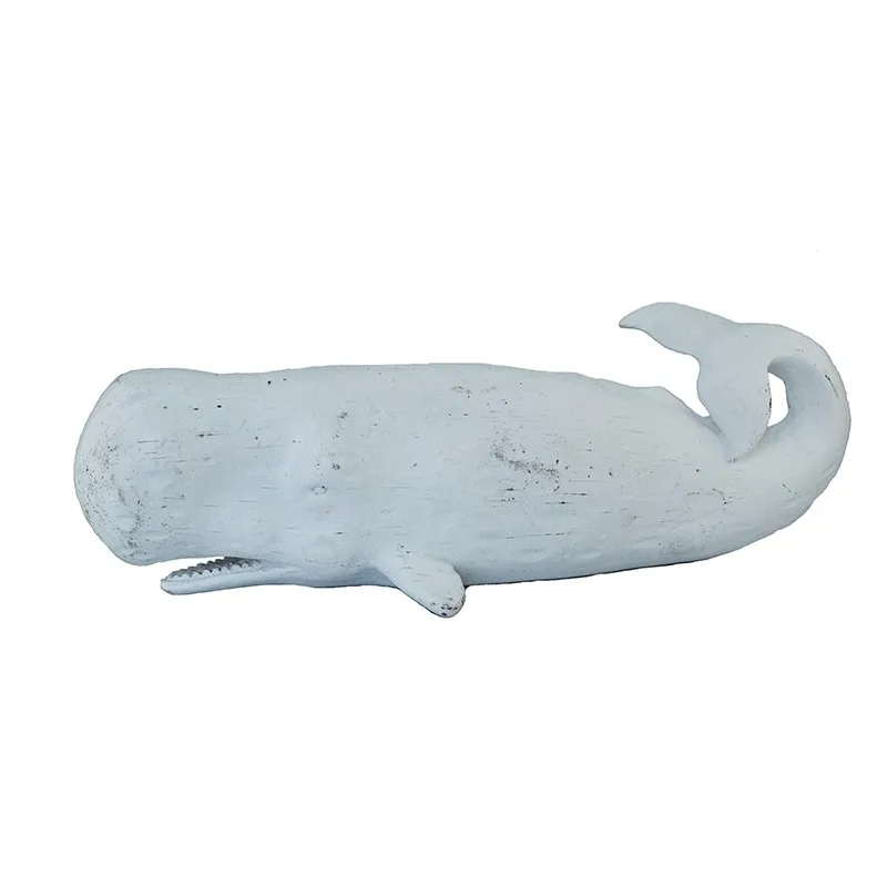 Resin Hand-Painted Ocean Series Cetacean Figure Sperm Whale Sculpture for Home Decor factory