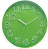 Home Decor Plastic Round Quartz Analog Wall Clock with Hollow Arabic Number Hour Markers