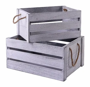 Decorative Storage Wooden Crates Perfect For Floral Arrangements