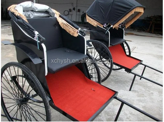 Used Rickshaw For Sale/ Two Wheels Steel Rickshaw With Blue Hood For