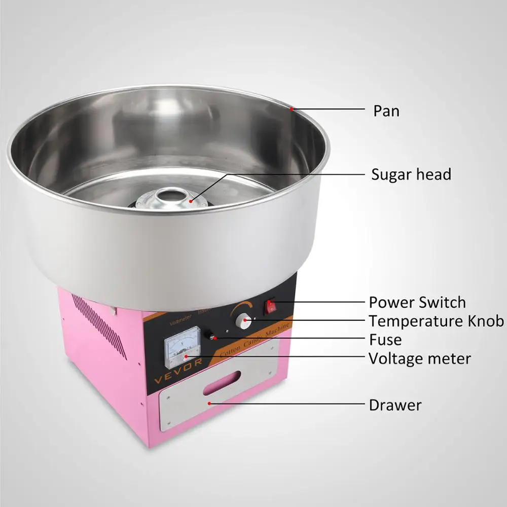 Automatic Flower Sugar Floss Candy Cotton Machine Maker - Buy Cotton ...