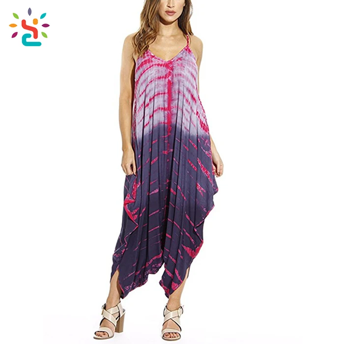 tie dye rompers and jumpsuits