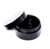 Round cosmetic pet jar black cream 1oz 1.5oz 1.7oz 2oz storage jar