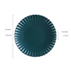 Hot sale tropical green leaf print ceramic serving dinner plates