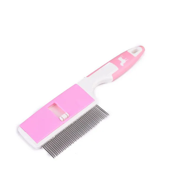 Pet Asymmetric Steel Pet Hair Comb For Dog Cleaning Brush For Long