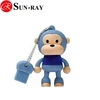 soft rubber usb key in monkey shape usb flash drive 8gb cute animal usb thumbdrive in 3.0 fast speed