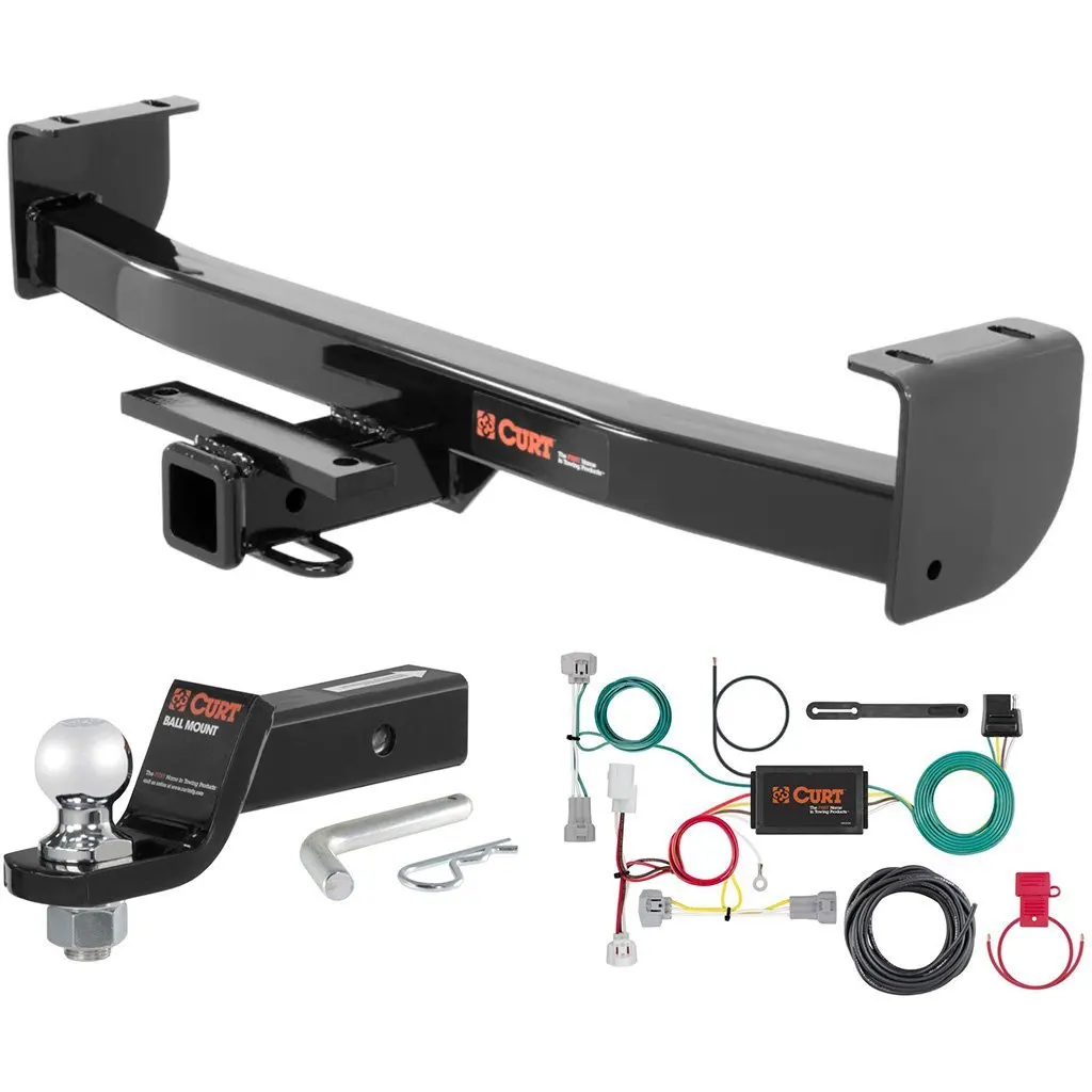 13323 /& 55513 CURT Class 3 Trailer Hitch Bundle with Wiring for 2005-2015 Toyota Tacoma