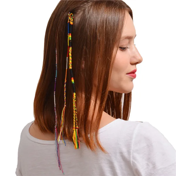 Bohemian Vintage Ethnic Handmade Cotton Thread Braided Rope Tassel Headband  Hair Accessory - Buy Braided Rope Hair Accessory,Hair Accessories For  Women,Fancy Hair Accessories Product on 