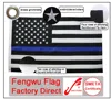 Hot sell american flag 3x5ft Embroidery stars thin blue line flag