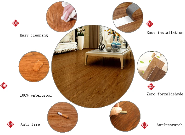 spc interlocking vinyl floor pvc plastic floor