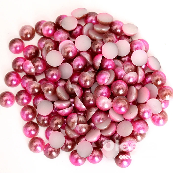 Factotry Direct Wholesale Over 50 Colors 3mm-12mm Plastic Flat Back Pearls  Loose Half Cut Artificial Pearl Beads - China Flat Back Pearls and Half  Round Pearls price