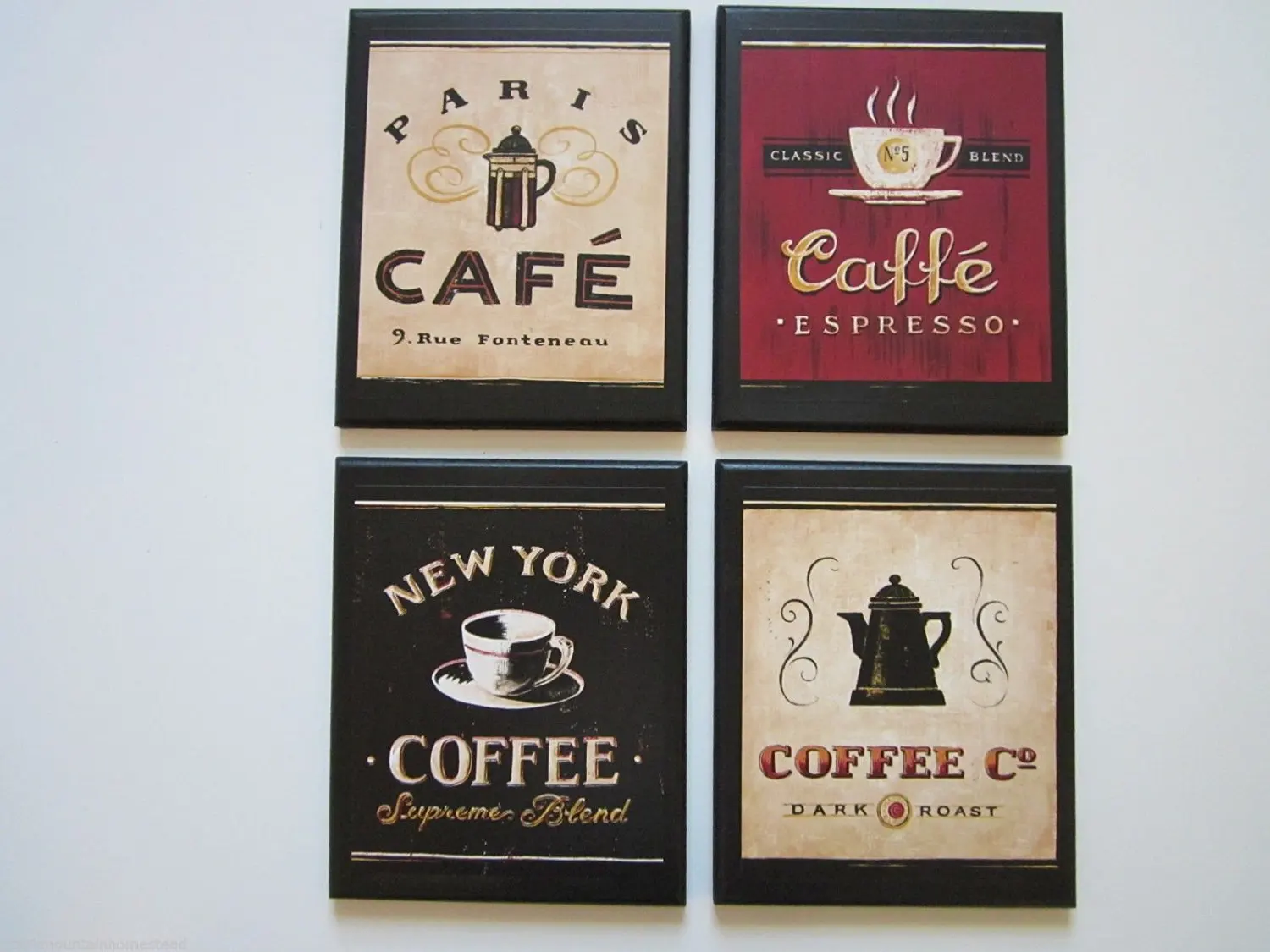 Buy Coffee Kitchen Wall Decor Plaques Mocha Cappuccino Latte
