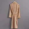 wholesale personalized specification gown embroidery tiger man velvet bathrobe for walmart