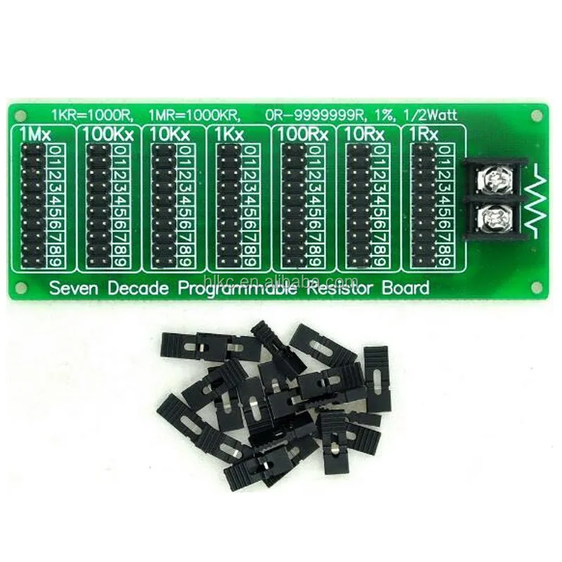 1R 9999999R Seven Decade Step Programmable Resistor Board 1R,1% 1/2 Watt 