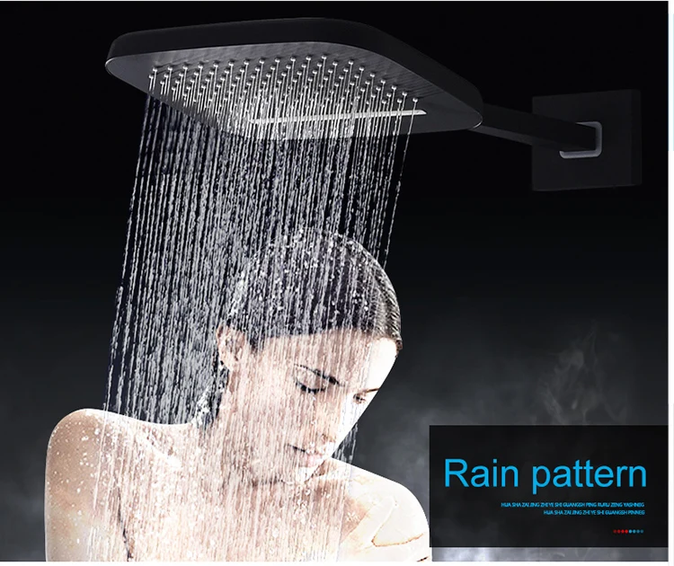 wall mounted rainfall mode shower sets