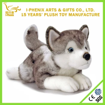 lifelike husky dog toy