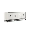 Simple design four doors white buffet cabinet sideboard