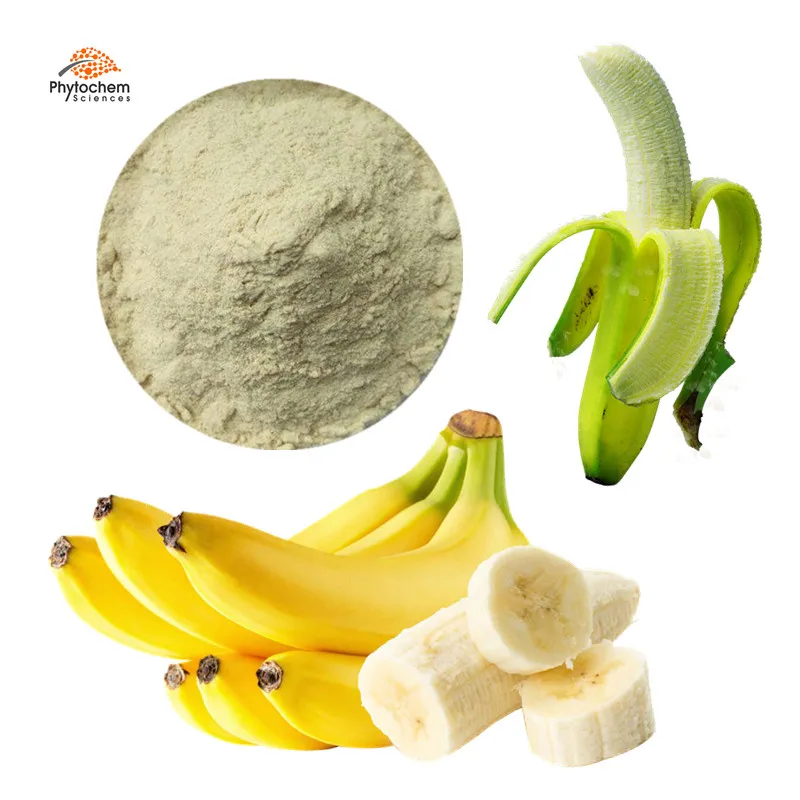 Freeze Dried Organic Stem Peel Leaf Extract Juice Powder Green Banana