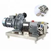 Steel Sanitary Rotary Lobe type Industrial Electric Fuel Oil / Thermal Oil / Olive Oil Pump
