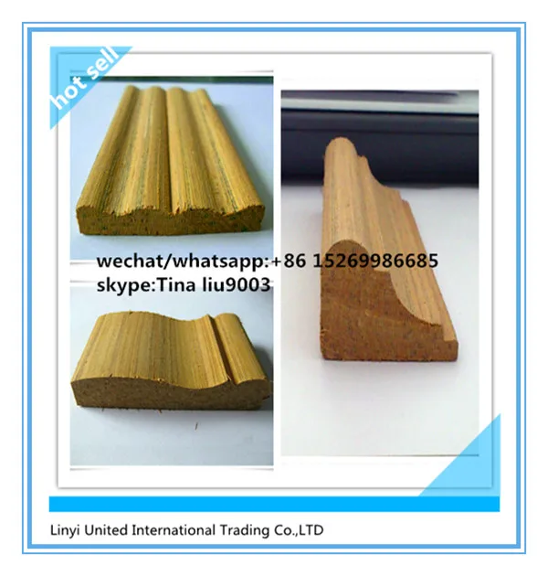 factory direct sale recon wood molding/kitchen cabinet crown molding