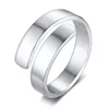 Engraved Names Women Blank Ring Adjustable Stainless Steel Promise Love Anniversary Inspired Anel Jewelry