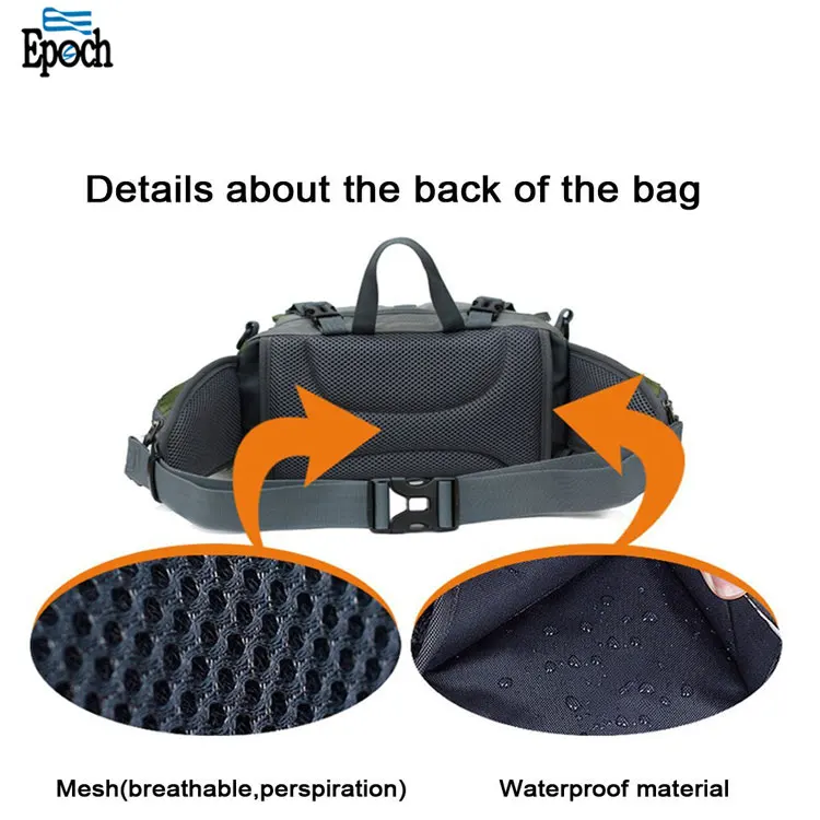 Wholesale Nylon Outdoor Hiking Multifunction Storage Lumbar Bag With 2 ...