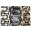 Women Plush Zebra Pattern Long Zipper Wallet with Coin Pocket