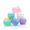 White clear pink blue purple 5g 10g 20g plastic pp hand cream jar sample cream jar